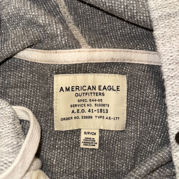 Men’s grey American eagle hoodie - Picture 2 of 2